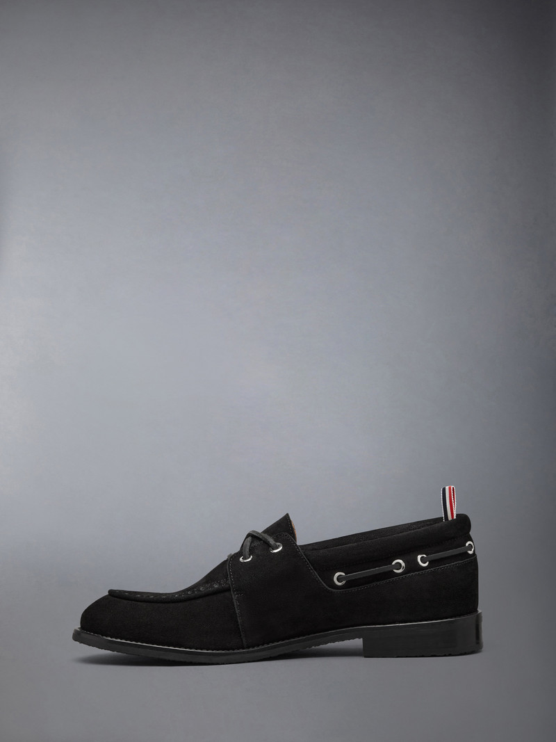Thom Browne CALF SUEDE LEATHER SOLE BOAT SHOE outlook