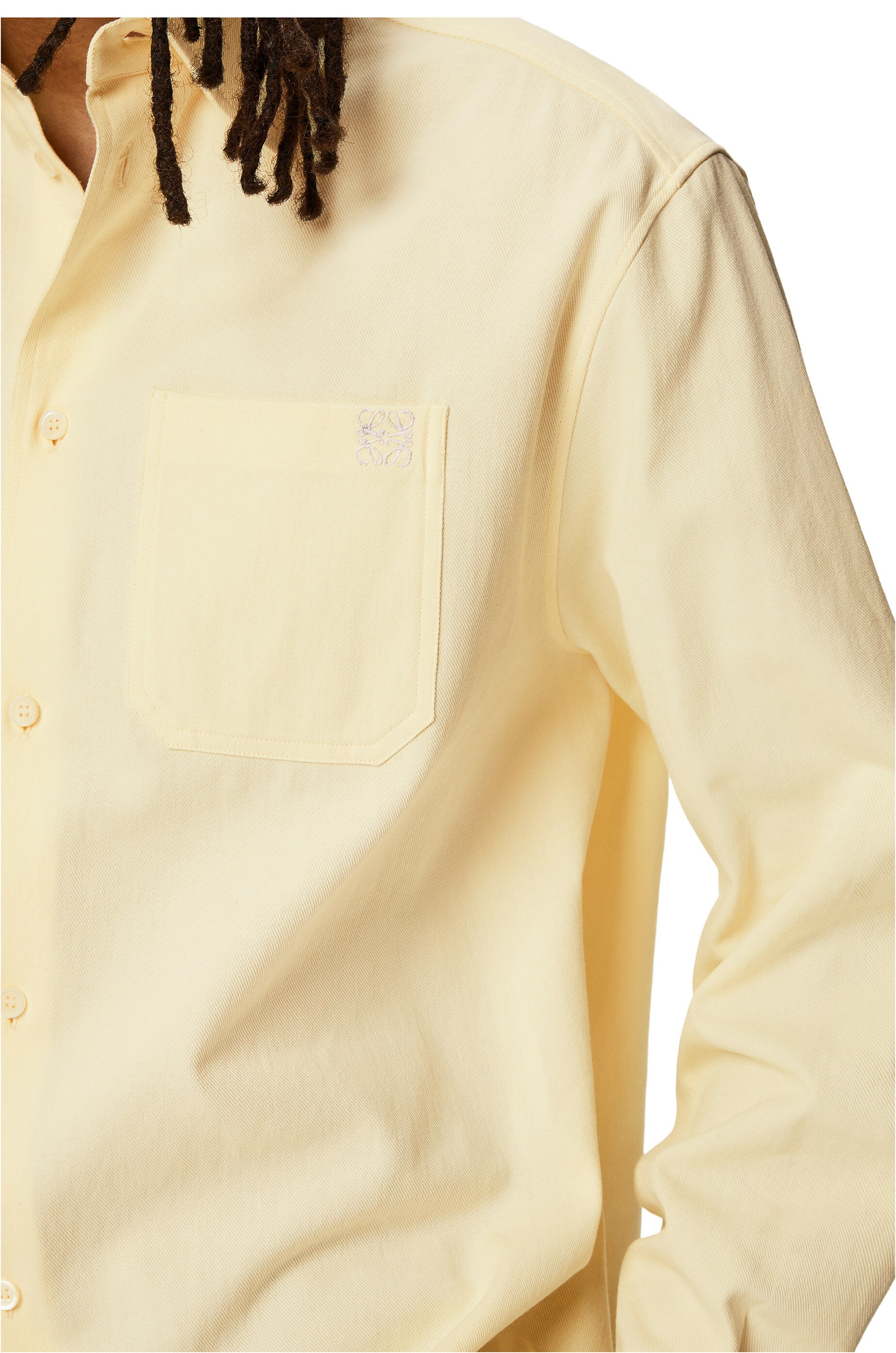 Chest pocket check shirt in cotton - 5
