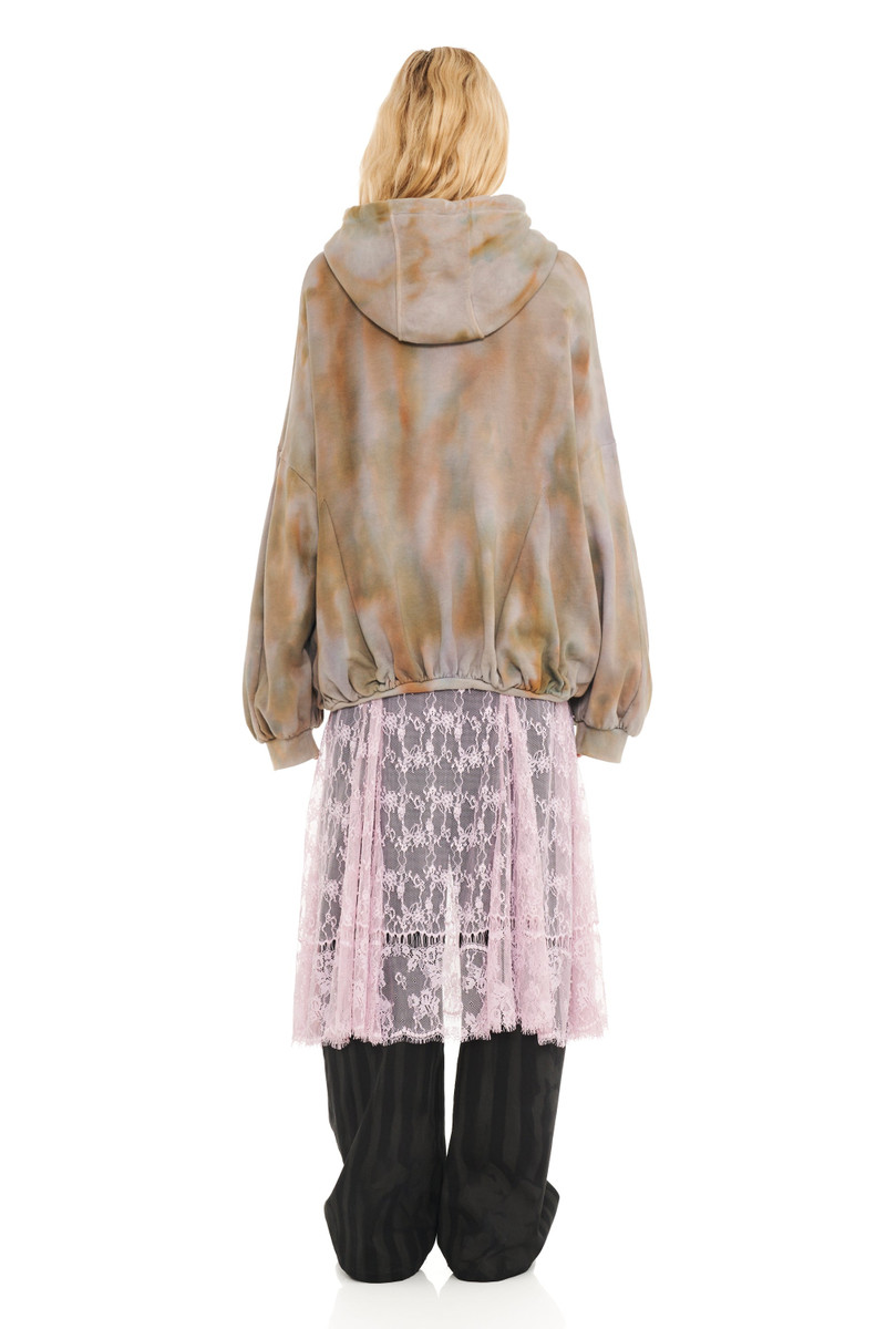 REISHI AURORA GATHERED ZIP UP HOODIE 5