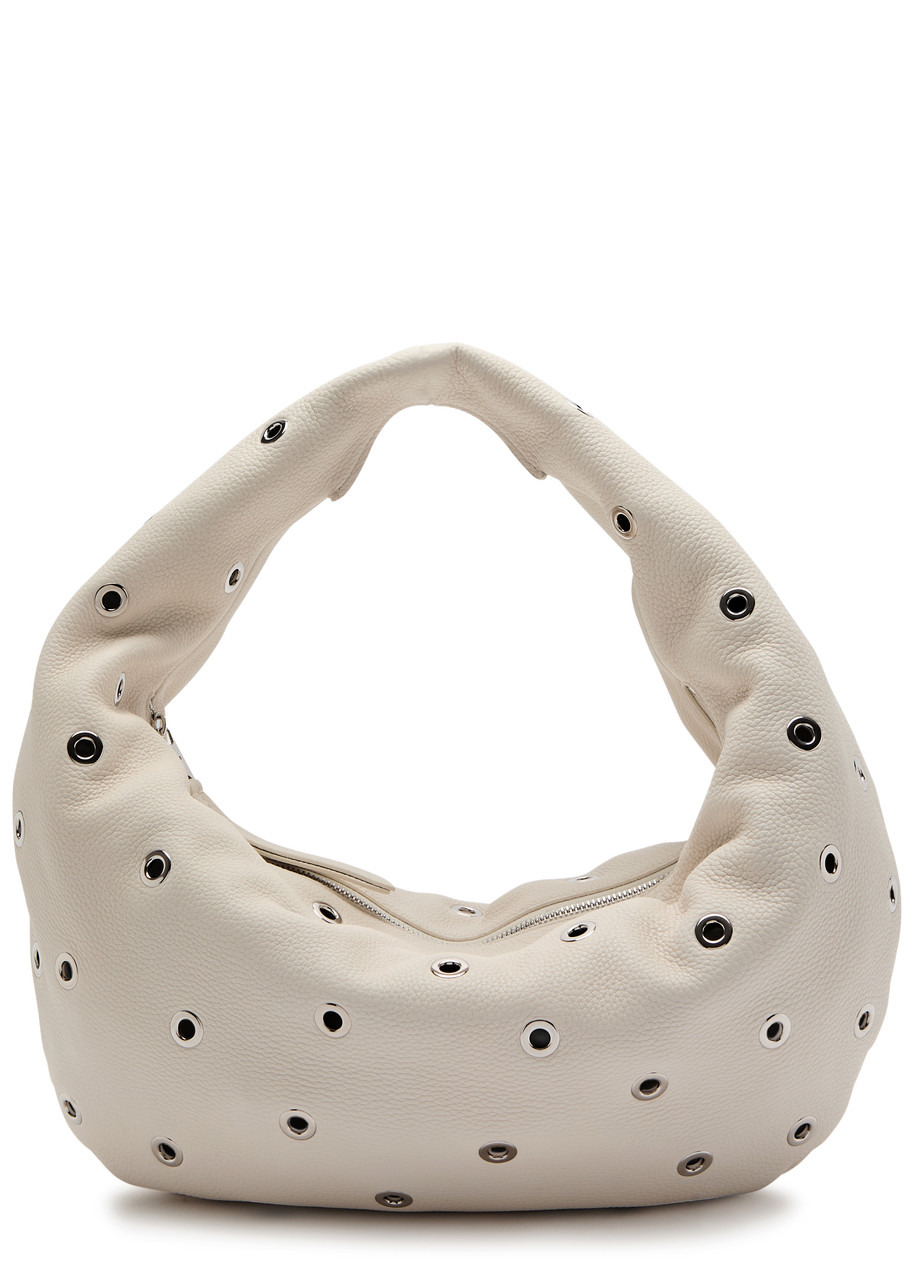 Khaite Olivia Medium Eyelet-embellished Leather top Handle bag - 1