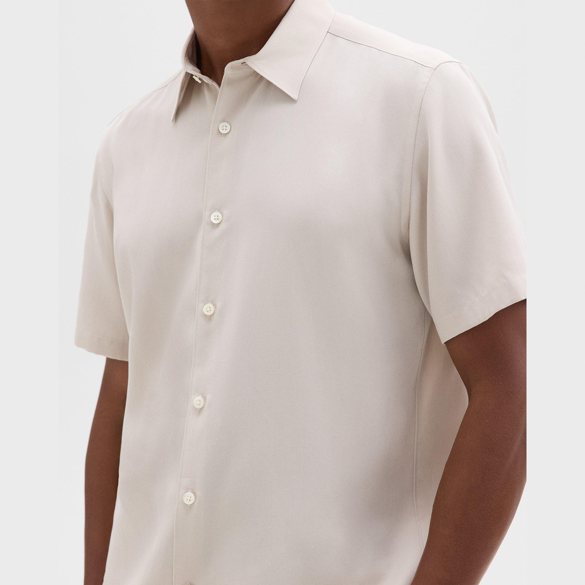 Irving Short-Sleeve Shirt in Fluid Twill - 5