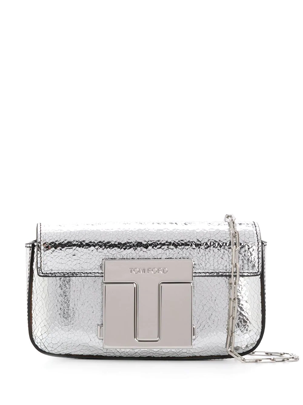 textured metallic clutch - 1