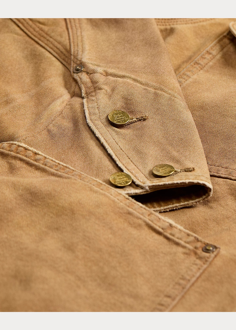 Corduroy-Collar Canvas Jacket 5