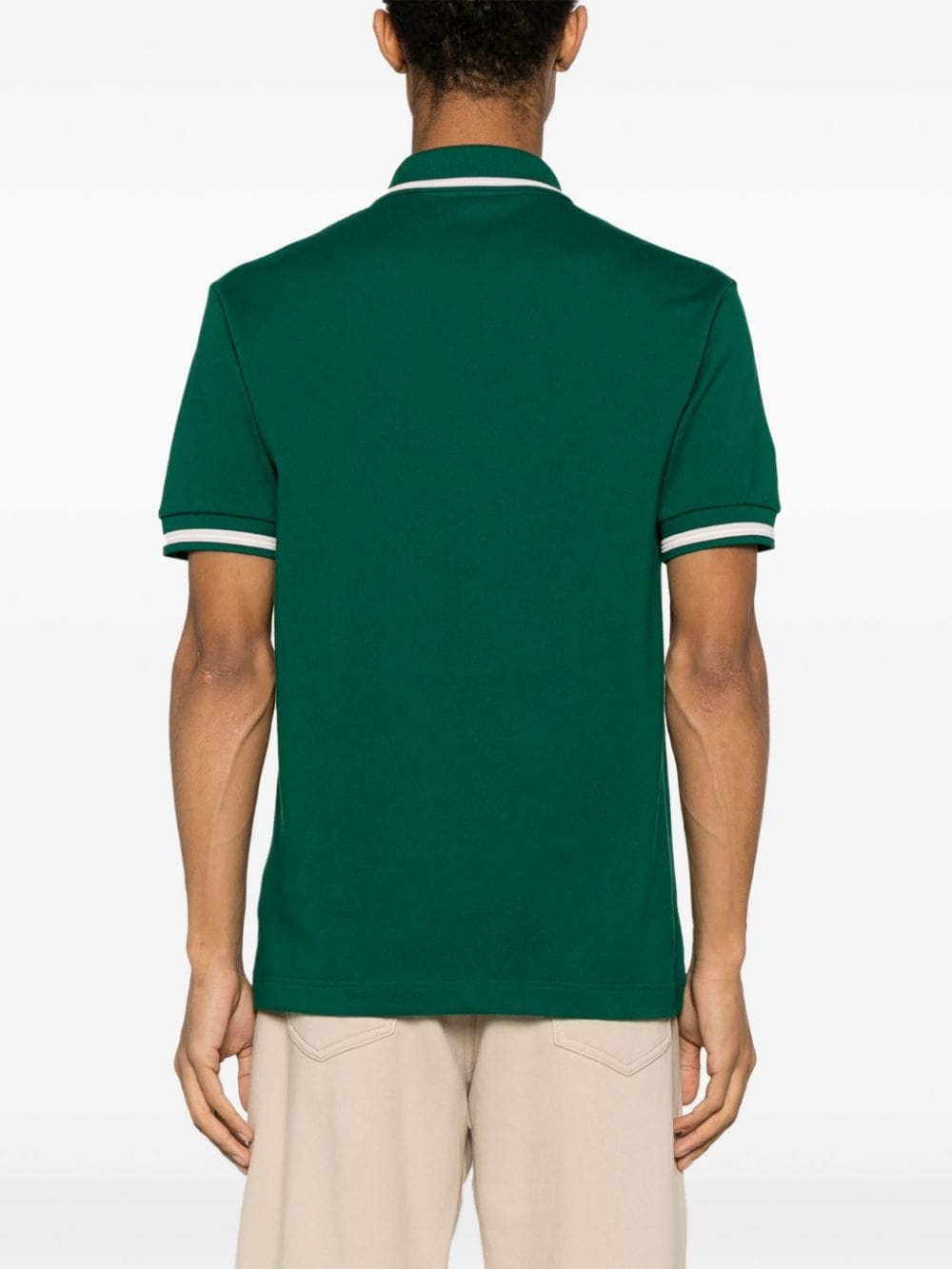 logo-patch cotton polo shirt - 5