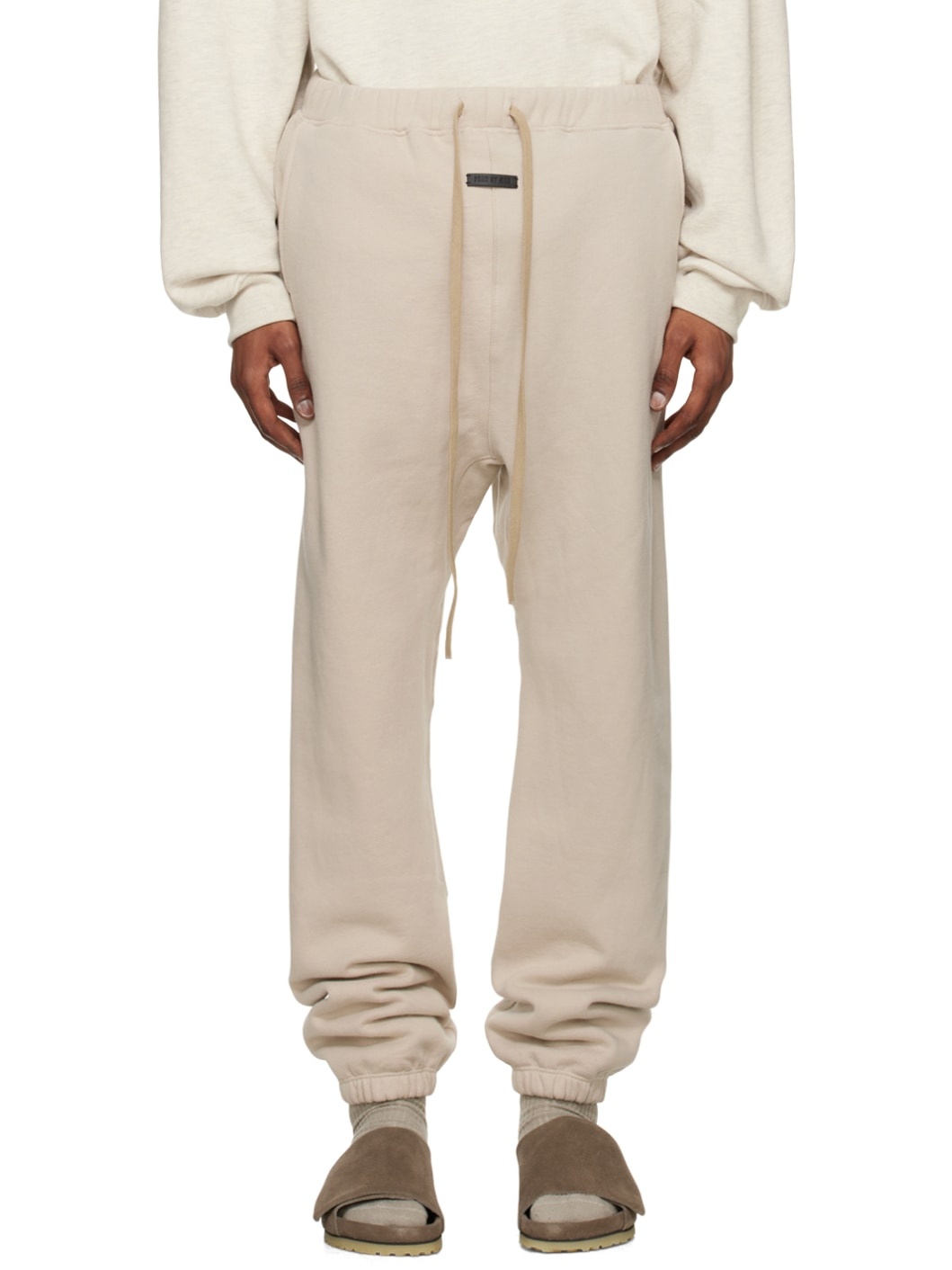 Beige Classic Sweatpants - 1