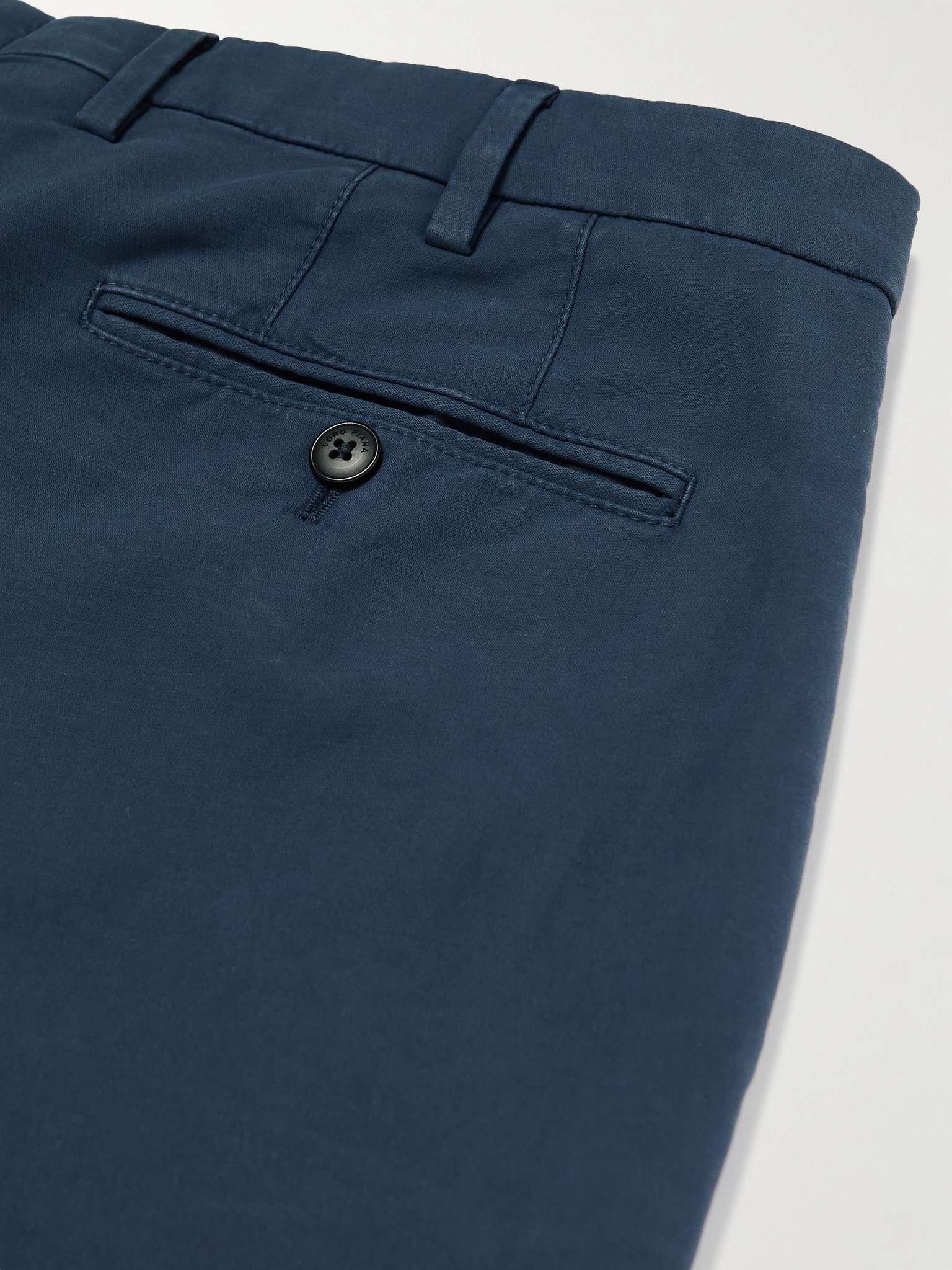 Slim-Fit Cotton-Blend Trousers - 9