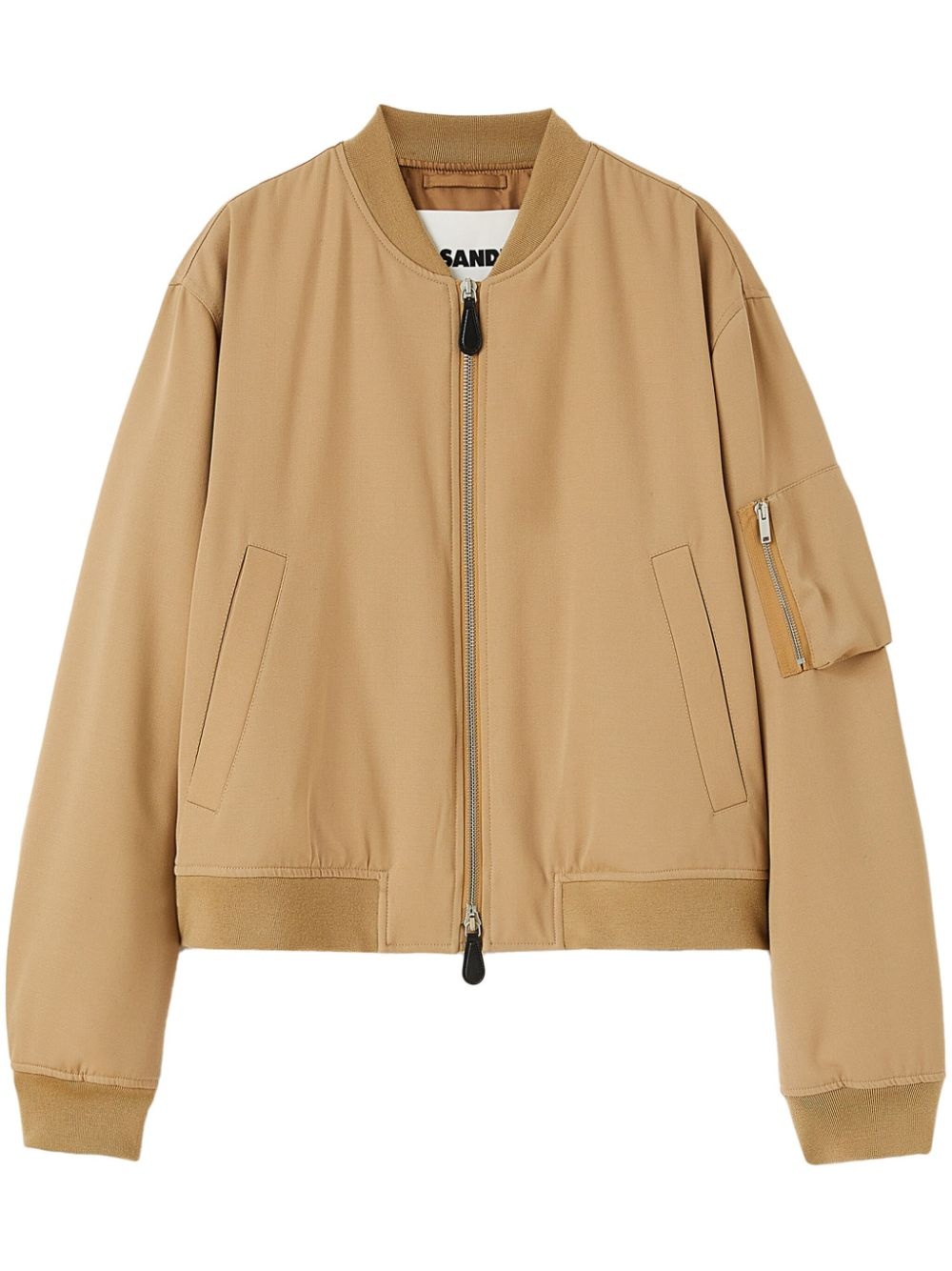 padded wool bomber jacket - 1