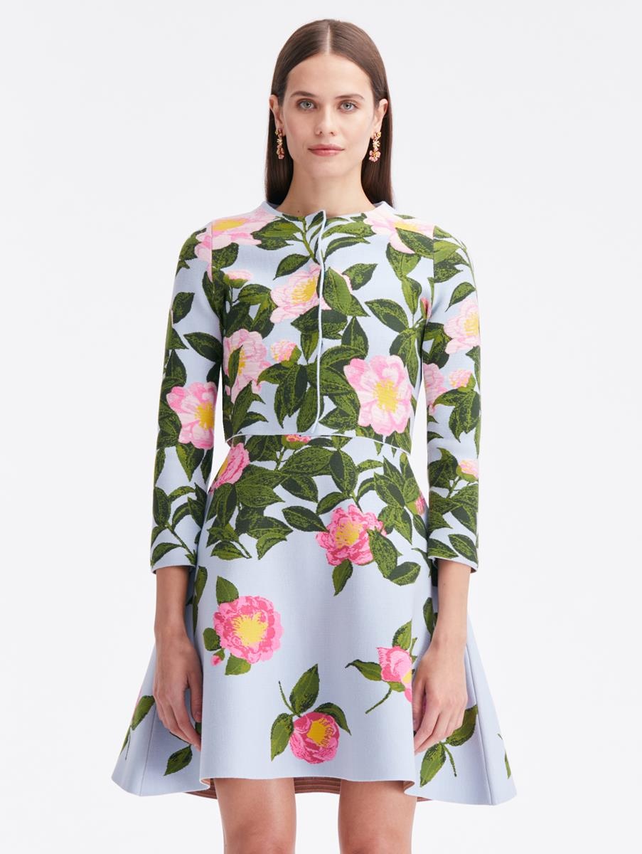 CAMELLIA JACQUARD CARDIGAN - 1