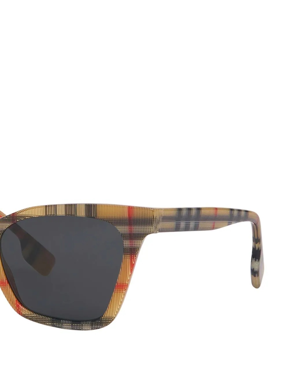 vintage-check print sunglasses - 3