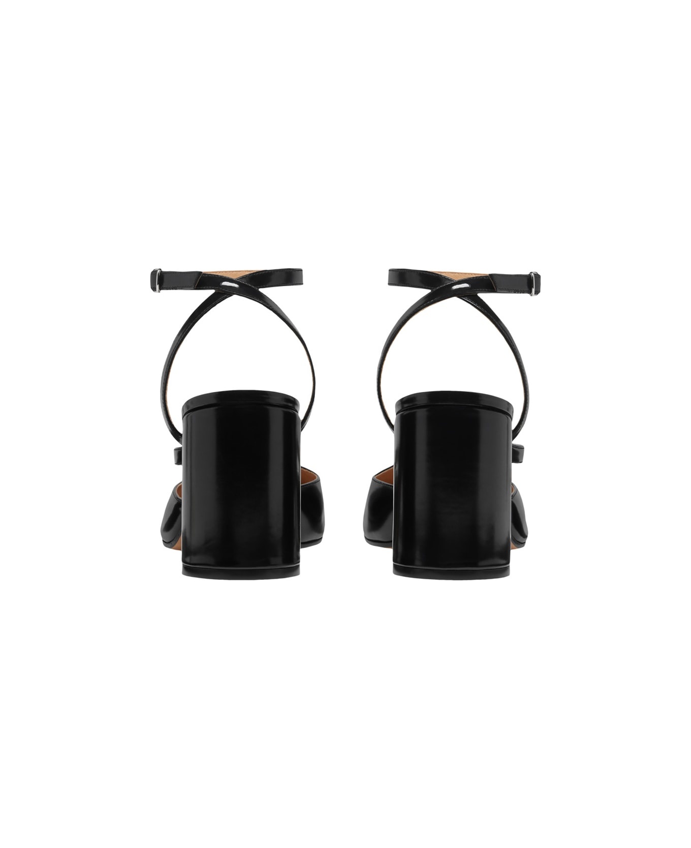 Tabi Sandals In Brushed Leather - 3