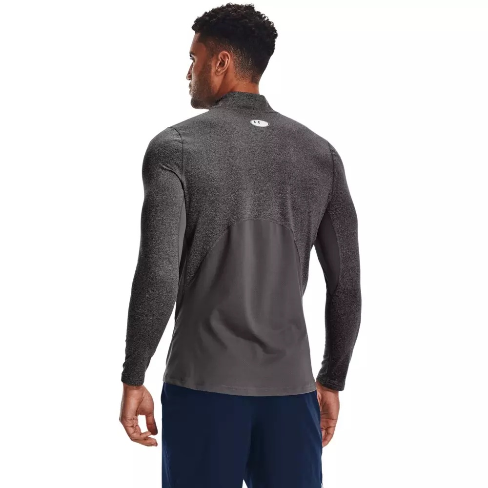 Men's ColdGear Fitted Mock-Charcoal - 2