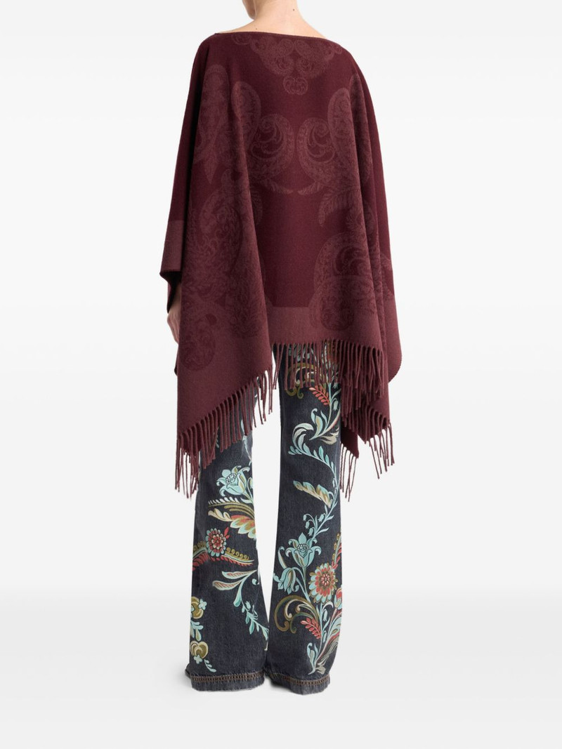 jacquard-paisley poncho 3