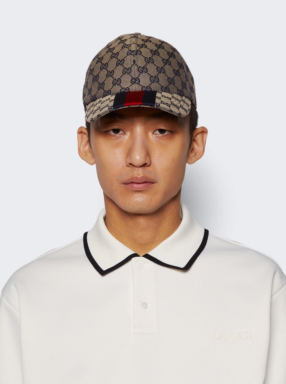 Baseball Cap Beige And Blue - 2