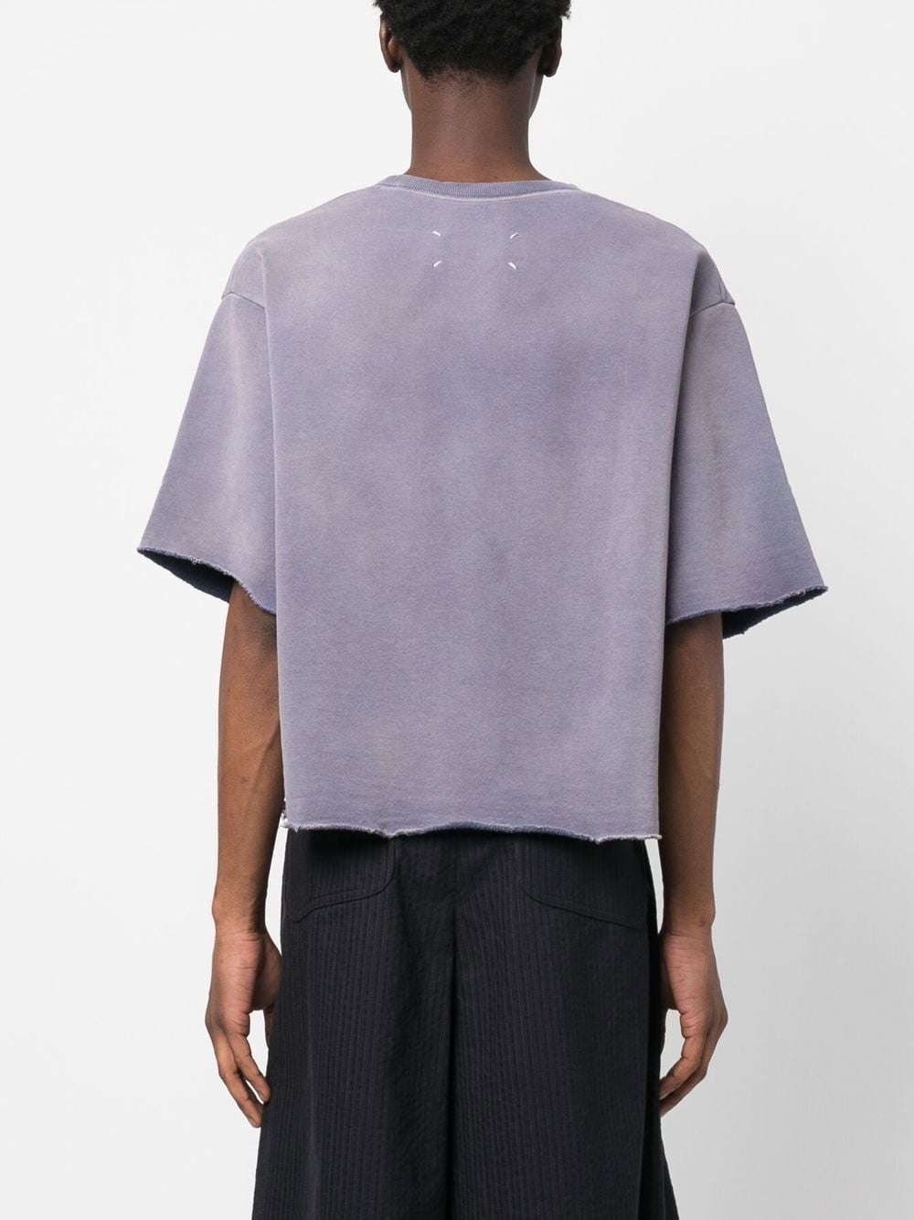oversized distressed T-shirt - 4