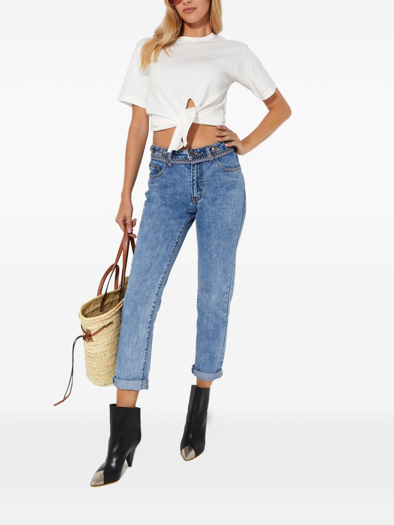 ONE TEASPOON Truckers coin-embellishment jeans outlook