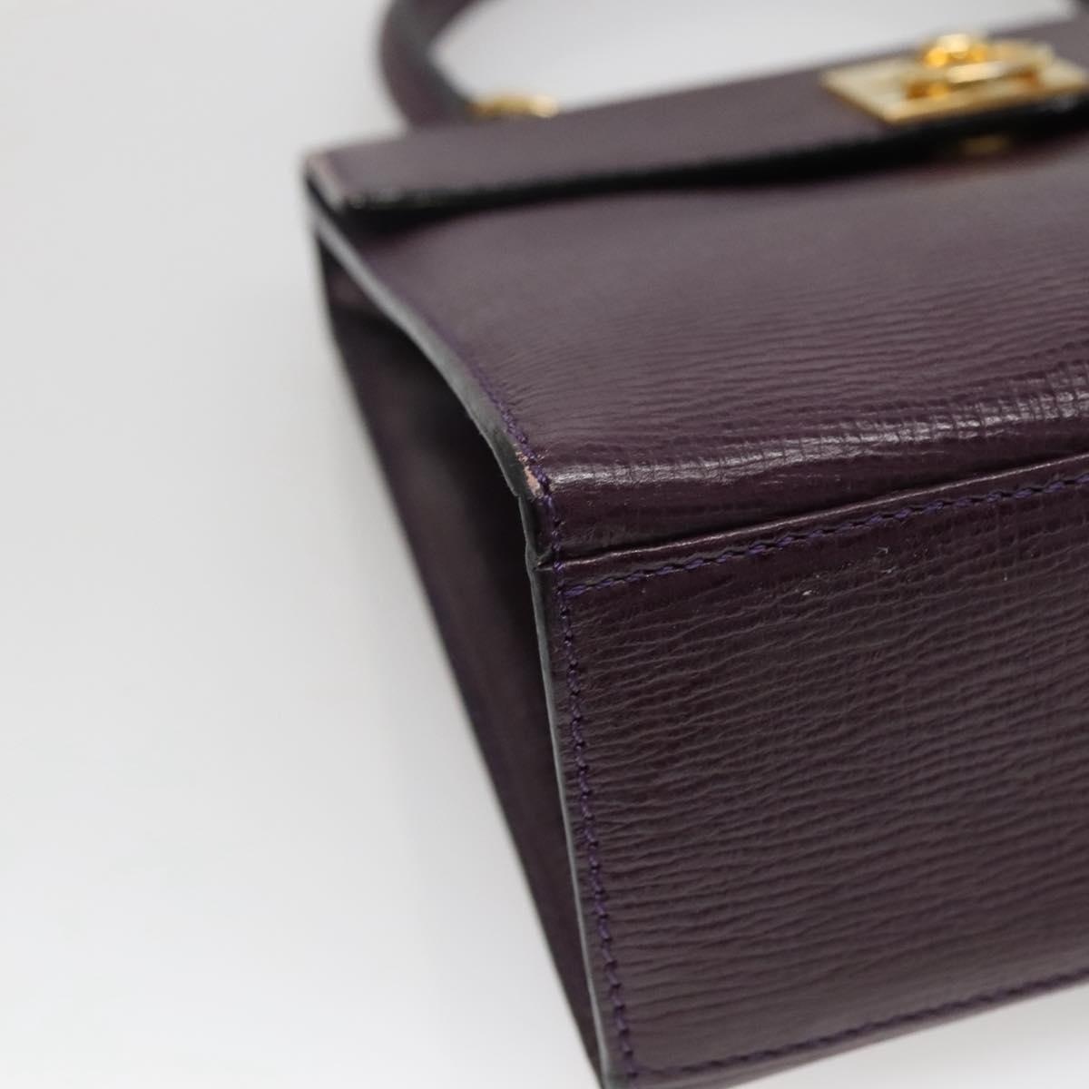 CELINE Hand Bag Leather Purple - 11
