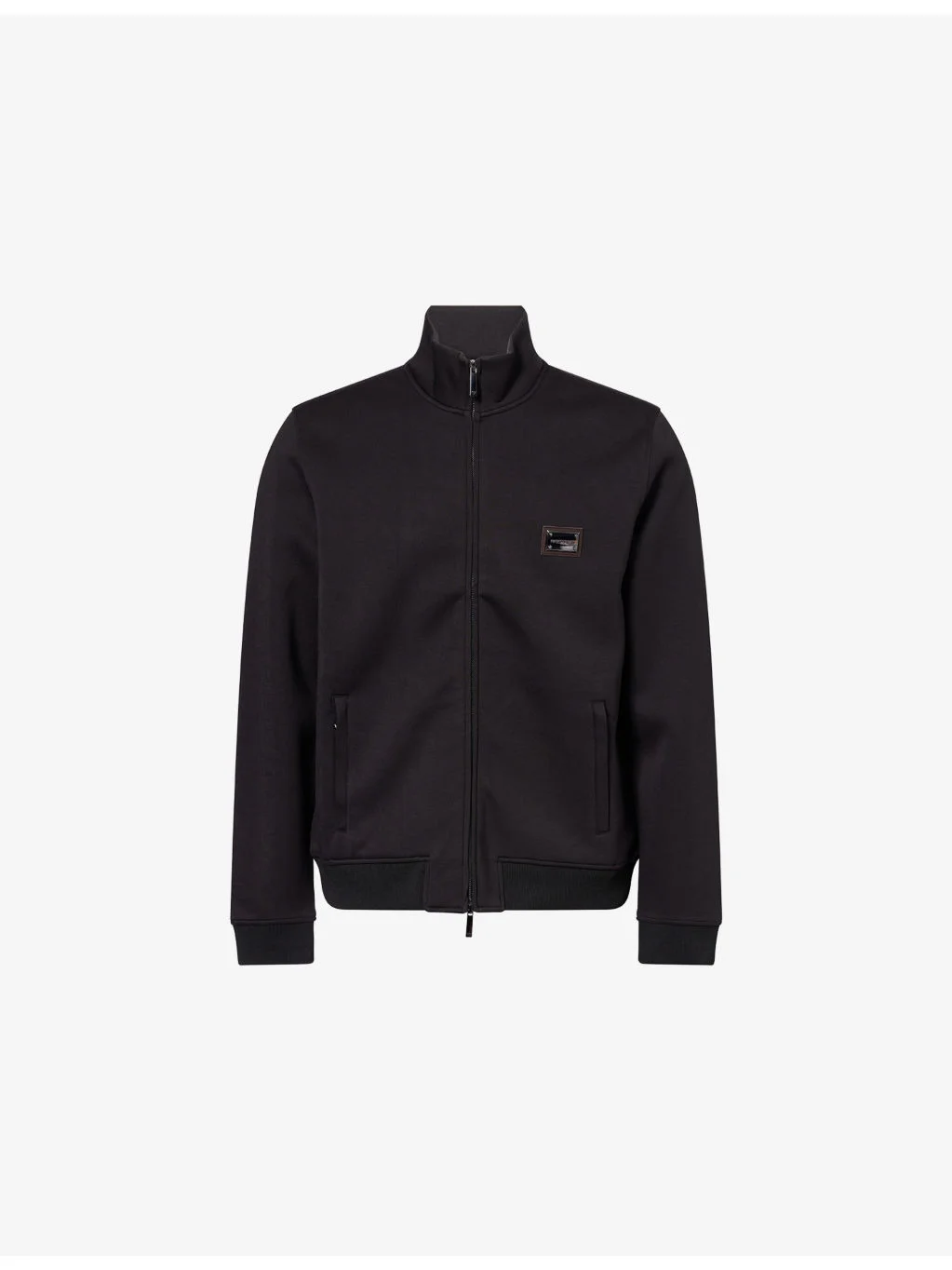 Logo-Embossed Zip-Through Jersey Sweatshirt - 1