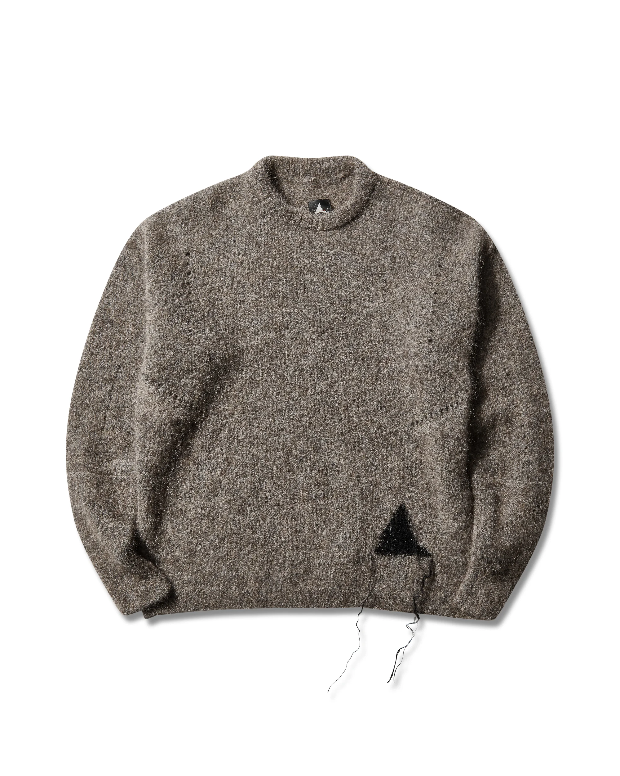 Dropstitch Mohair Knit Crewneck - 1