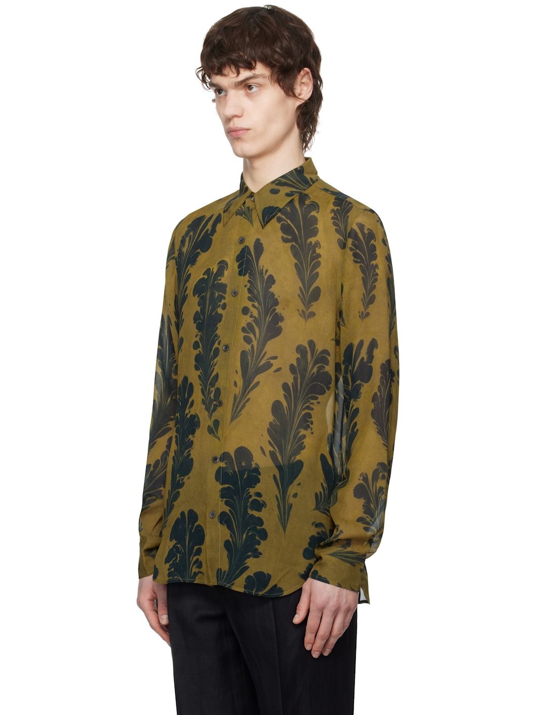 DRIES VAN NOTEN フリツティテルワイトレックシンス 【関税込】 Dries Van Noten TIGHT FIT SHIRT | REVERSIBLE