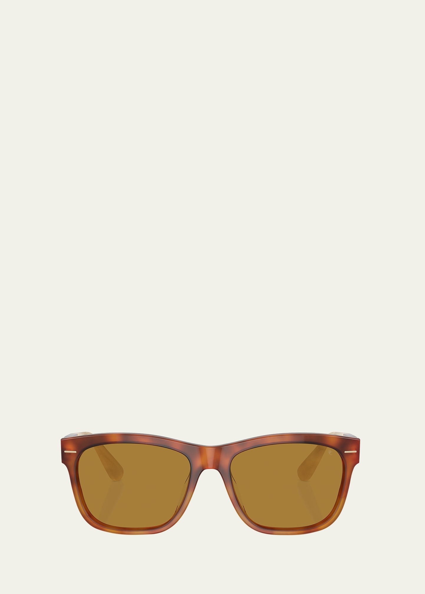 Two-Tone Acetate Square Sunglasses - 1