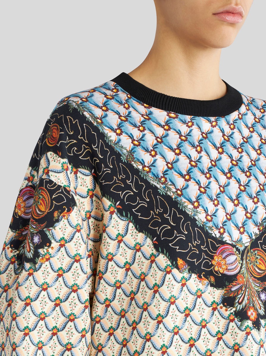 ROUND NECK PRINTED SWEATSHIRT - 3