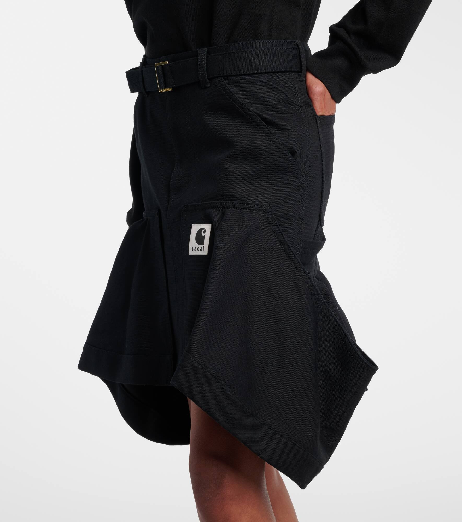 x Carhartt cotton canvas miniskirt - 5