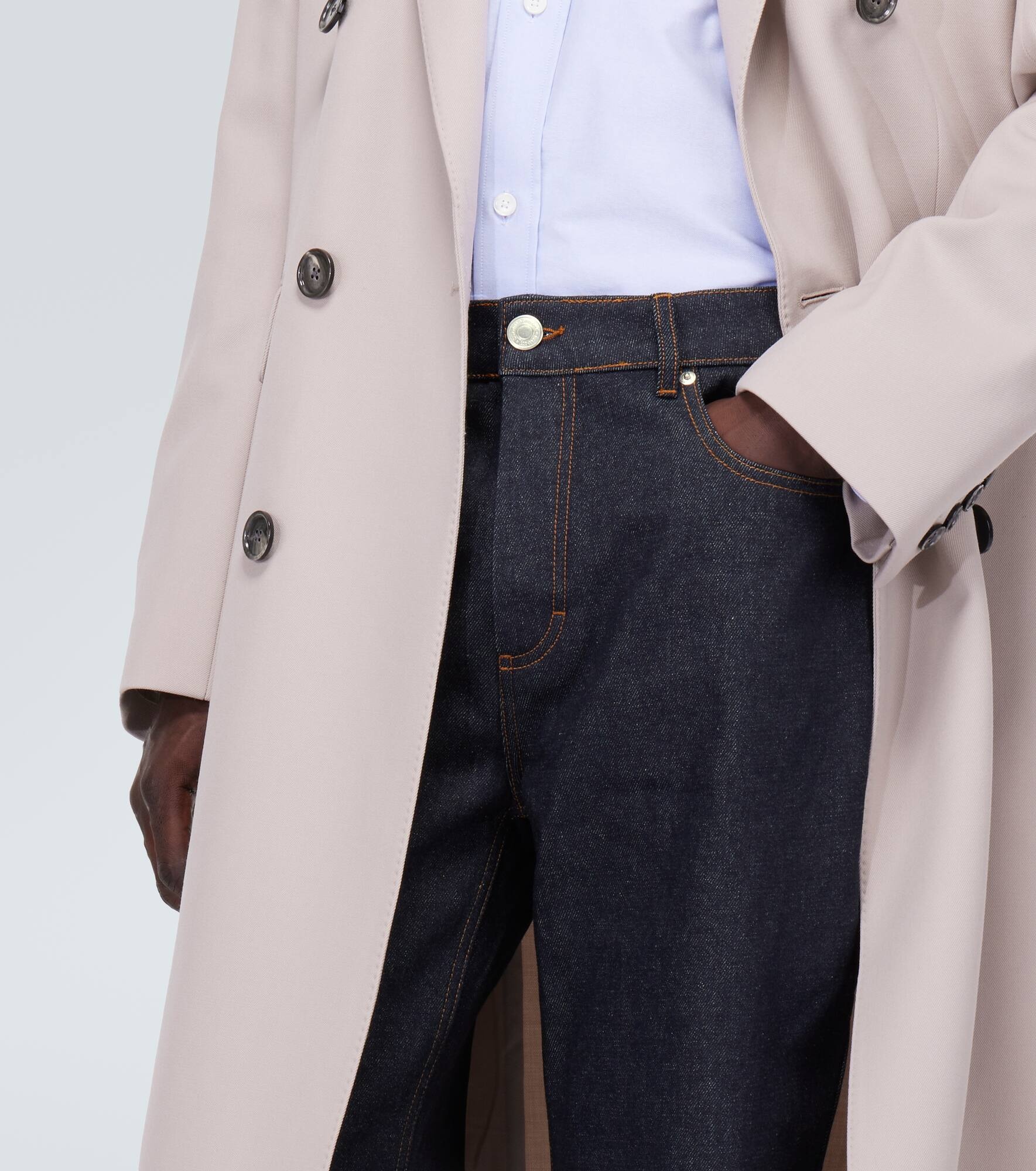Mid-rise straight jeans - 5