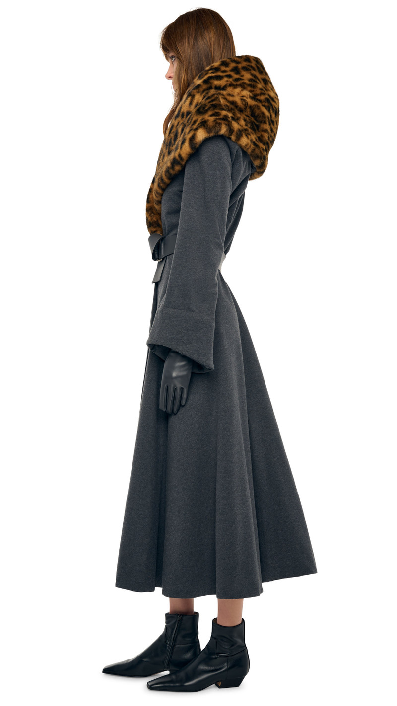 SHAWL COLLAR PEPLUM COAT 3