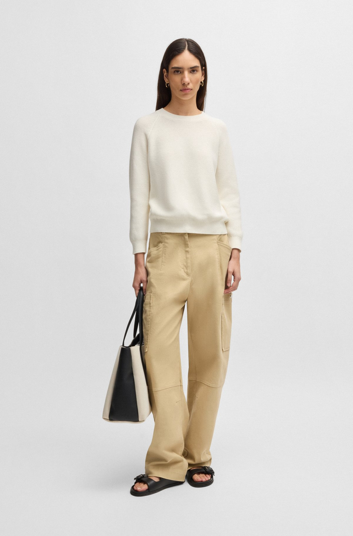 KNITTED SWEATER IN COTTON - 3