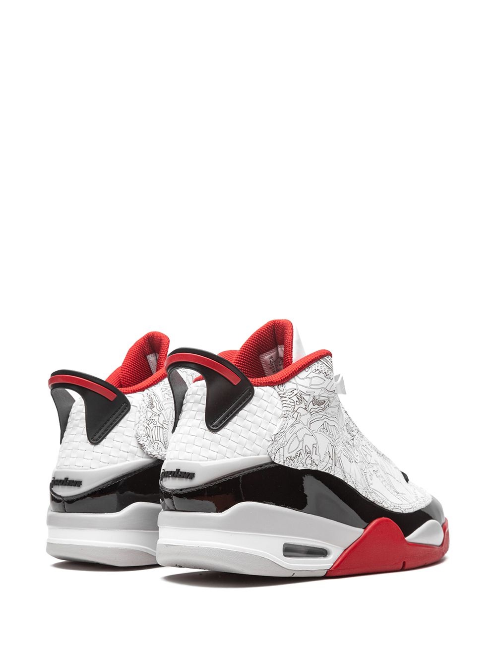 Air Jordan Dub Zero "White/Black/Varsity Red" sneakers - 3