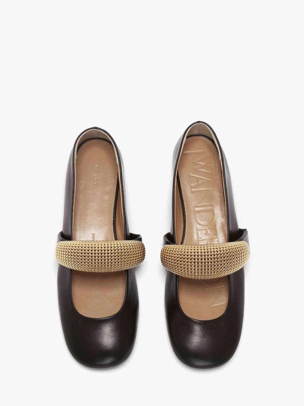 BUBBLE BRACELET LEATHER BALLET FLATS - 4