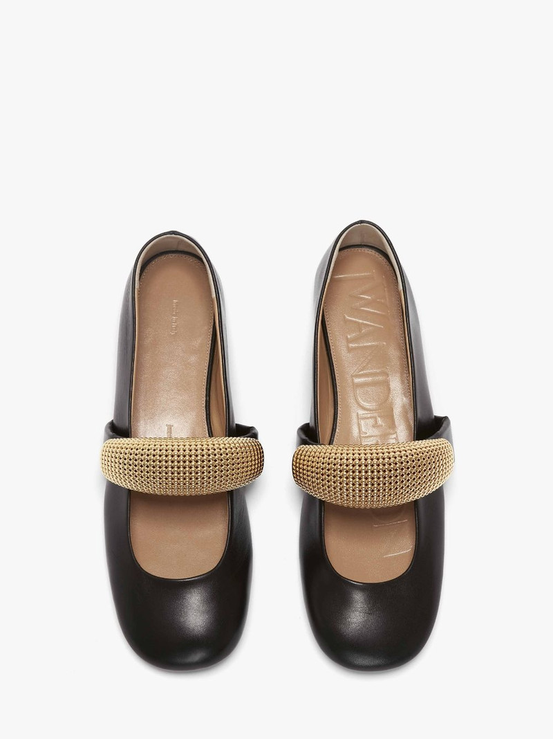 BUBBLE BRACELET LEATHER BALLET FLATS 4