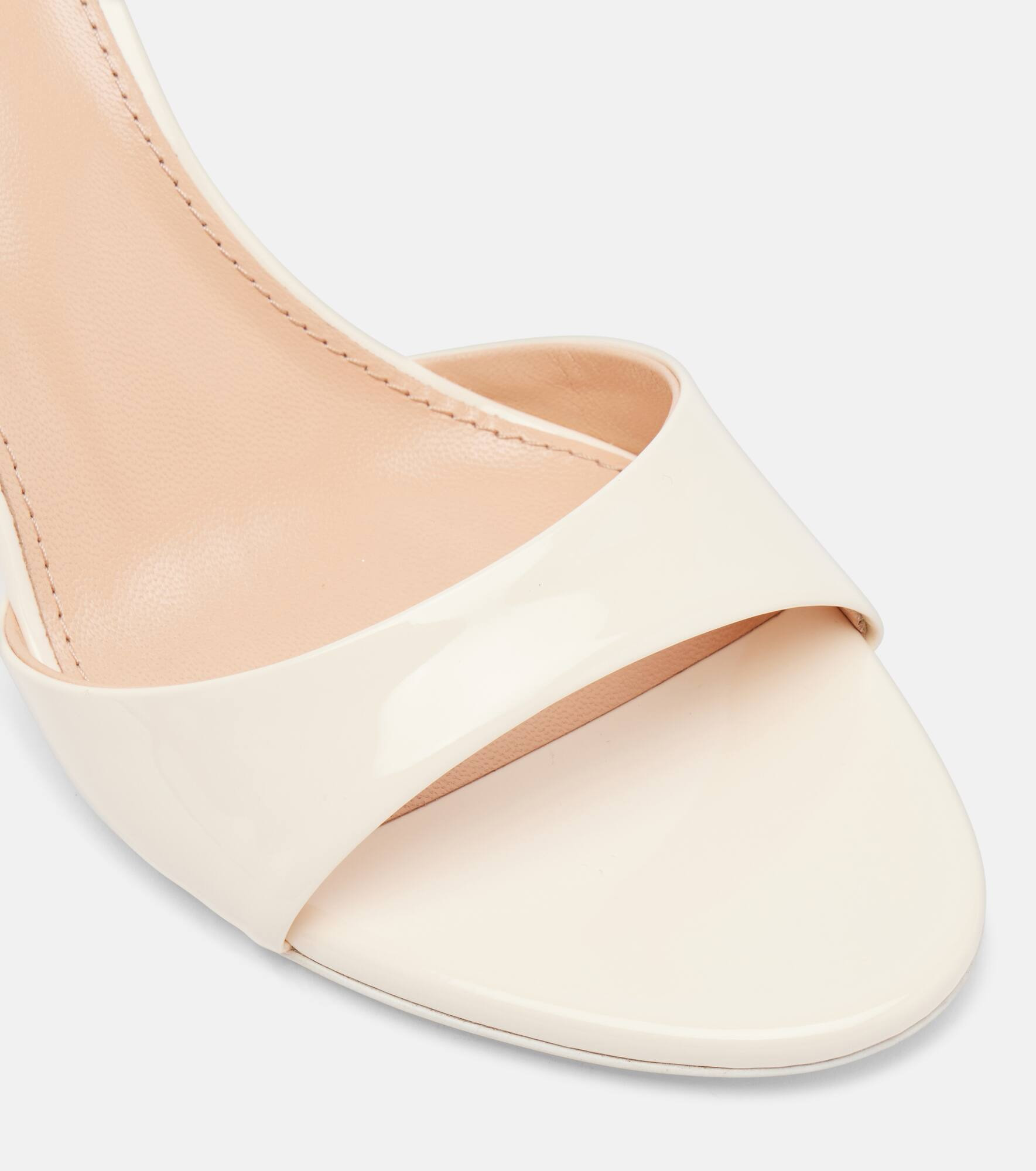 Lidia 70 patent leather mules - 5
