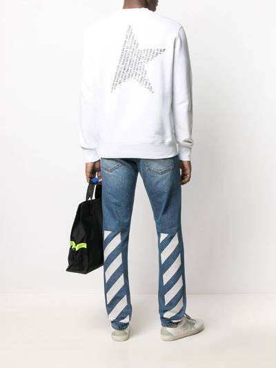 Golden Goose text star-print T-shirt outlook