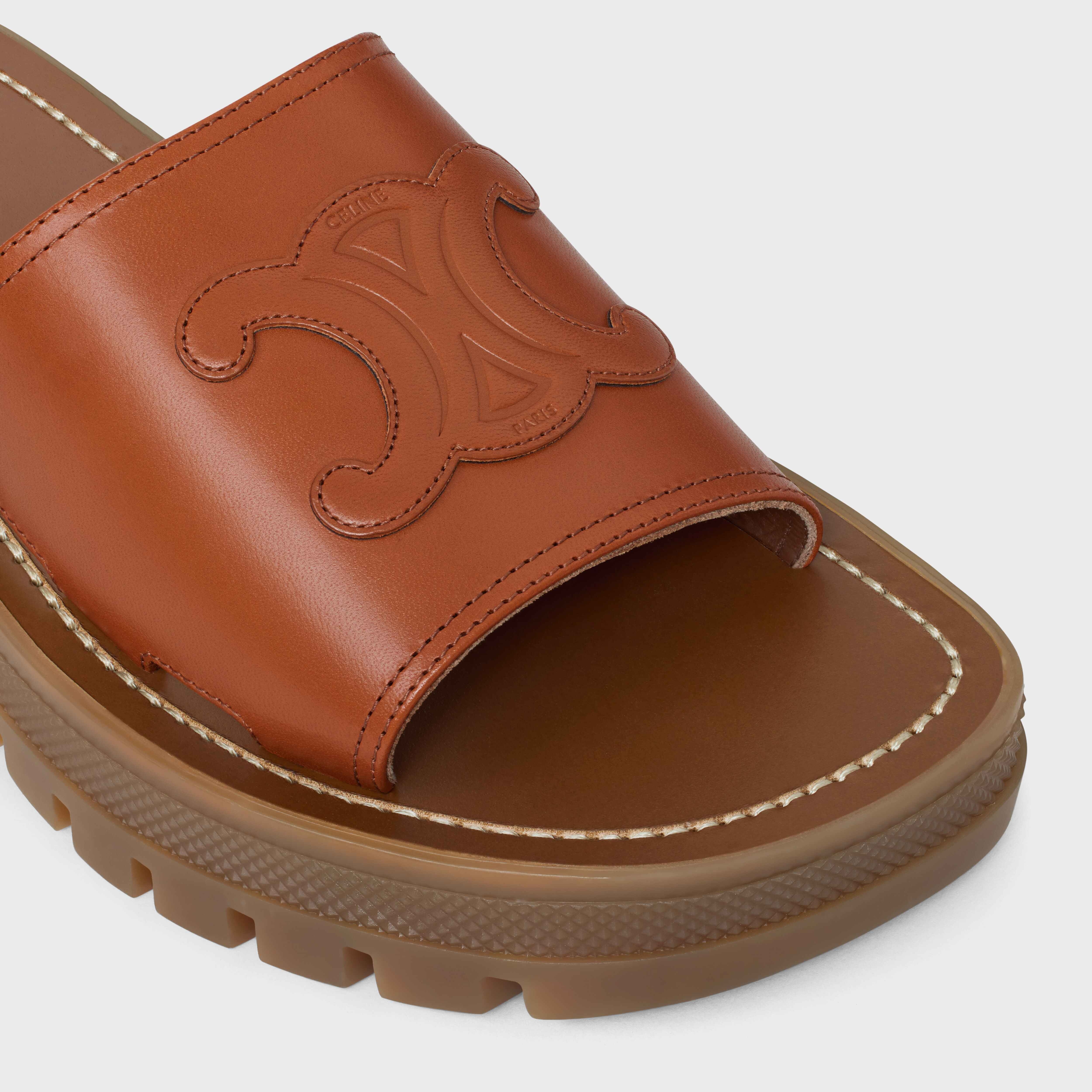CLEA TRIOMPHE SLIDE in CALFSKIN - VEGETAL TANNING - 4