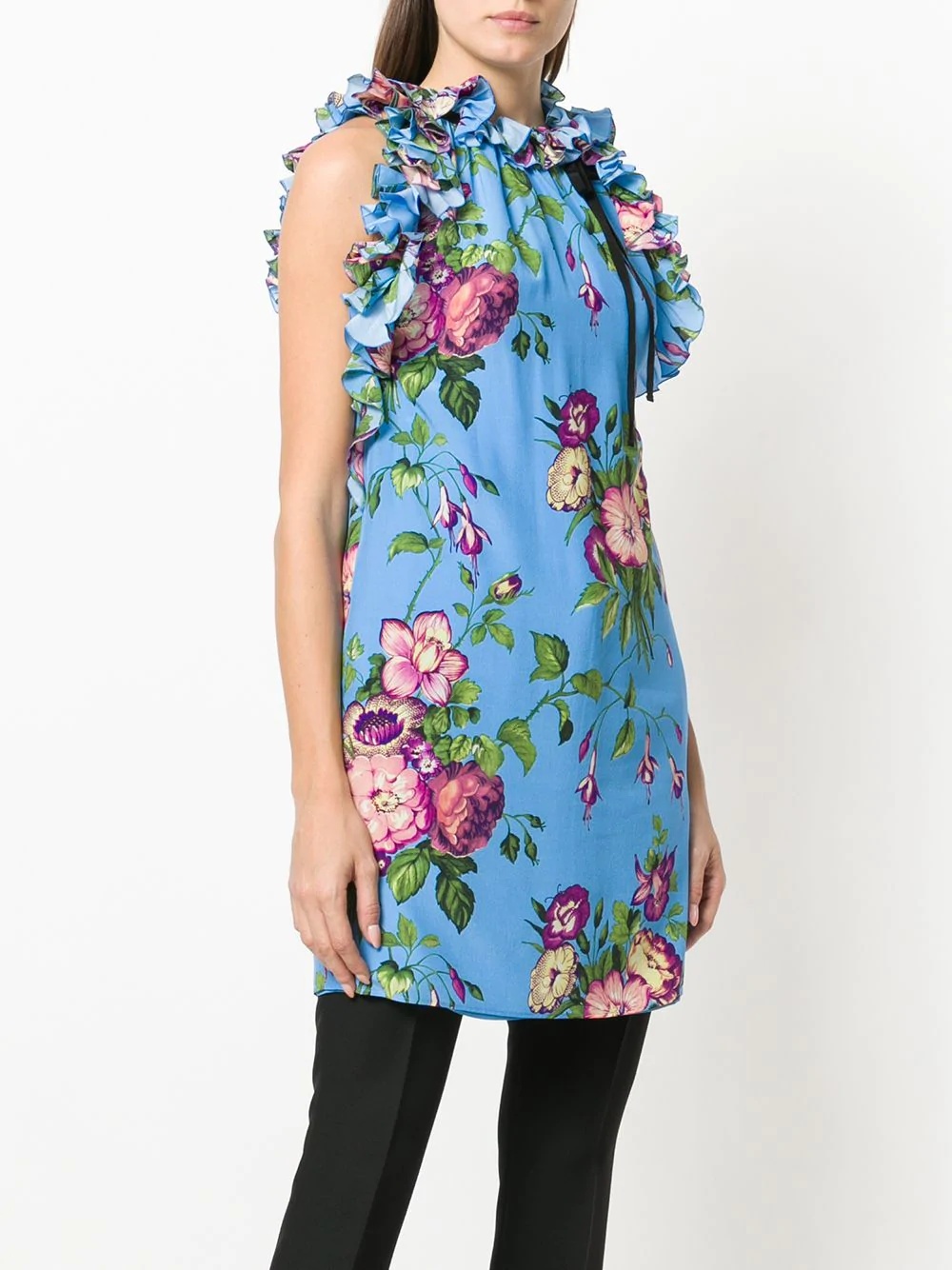 floral print tunic top - 3