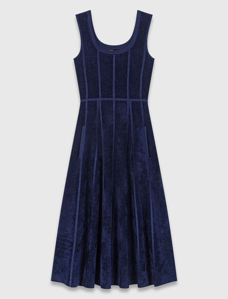 Velvet midi dress 1