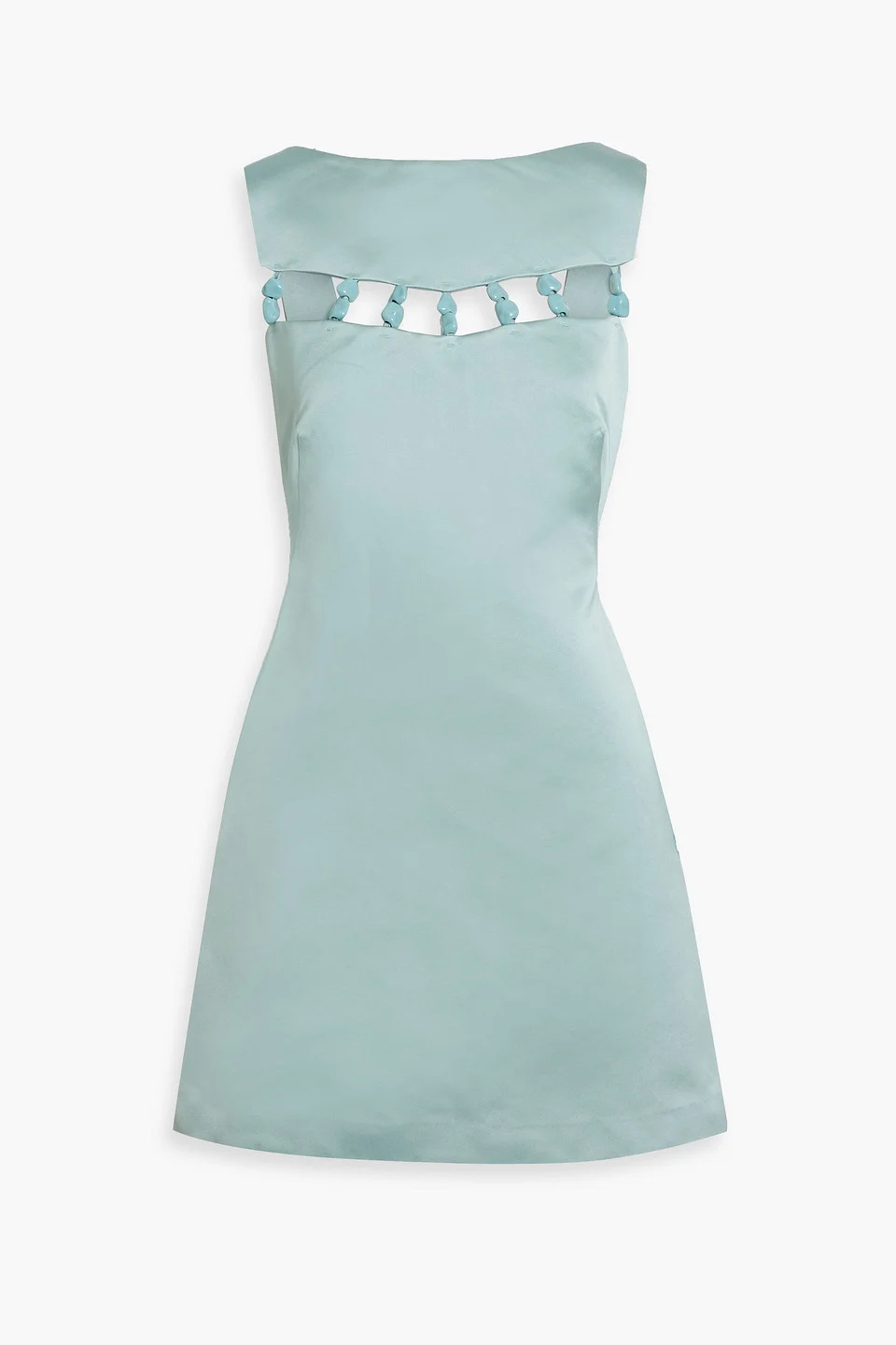 Ember embellished satin mini dress - 1