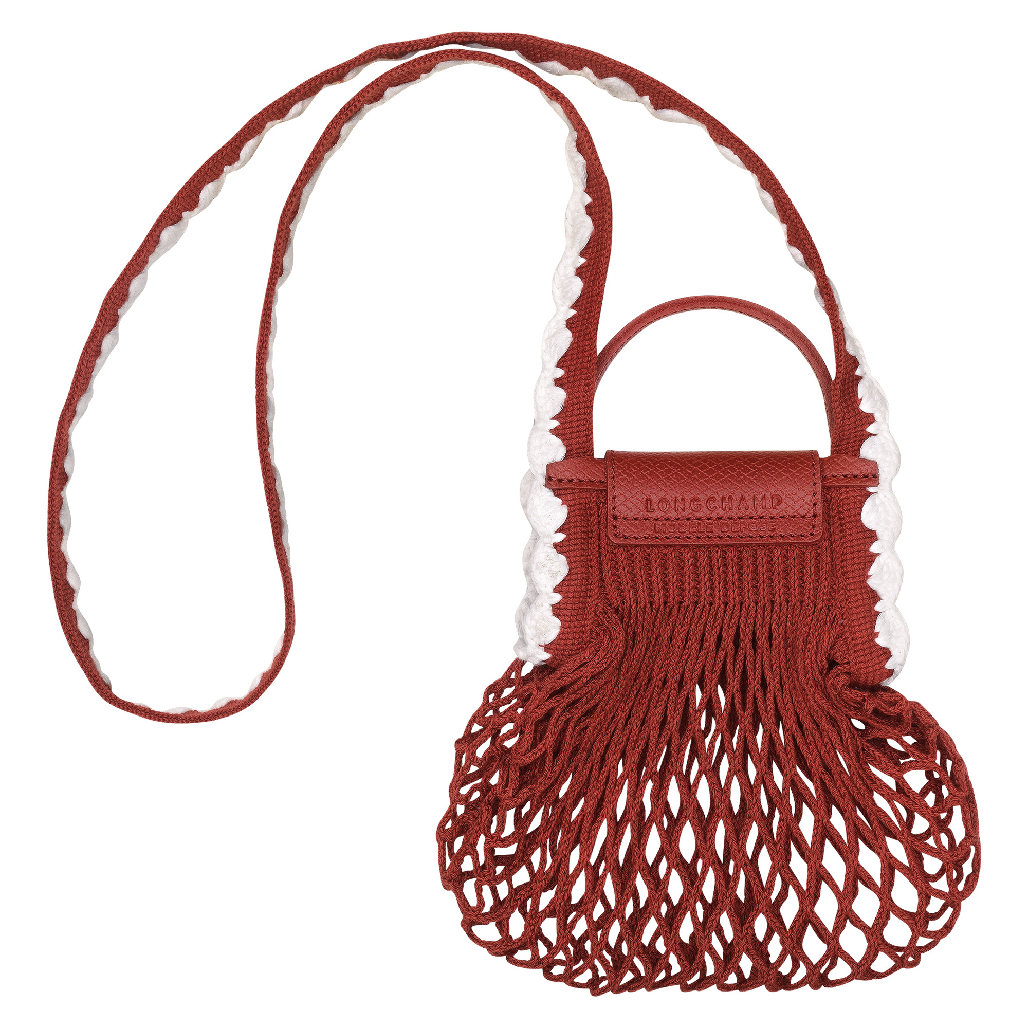 Le Pliage Collection Mesh bag Terracotta - Canvas - 4