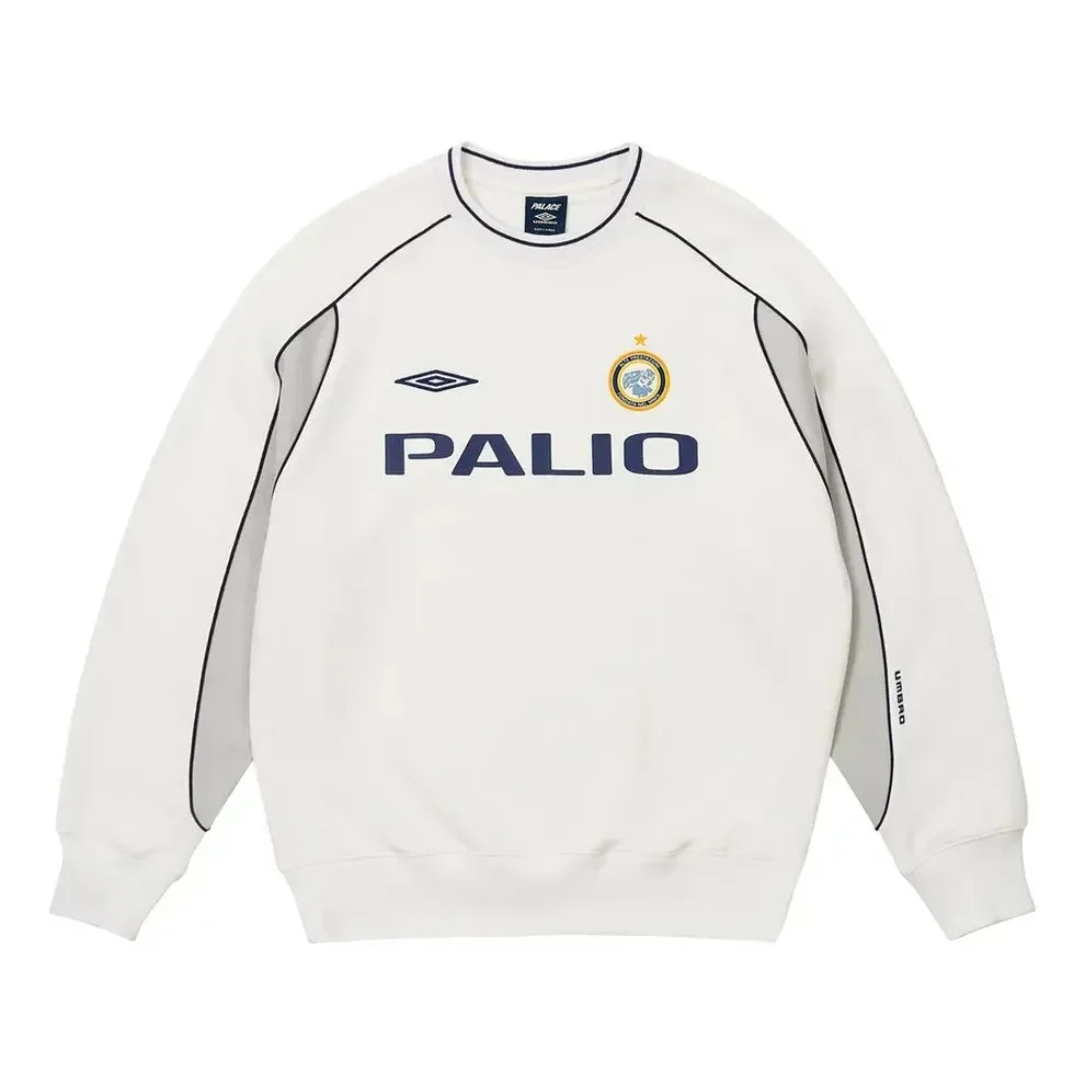 Palace x Umbro Warm Up Crewneck Sweatshirt 'Grey' P26UMCS131 - 1