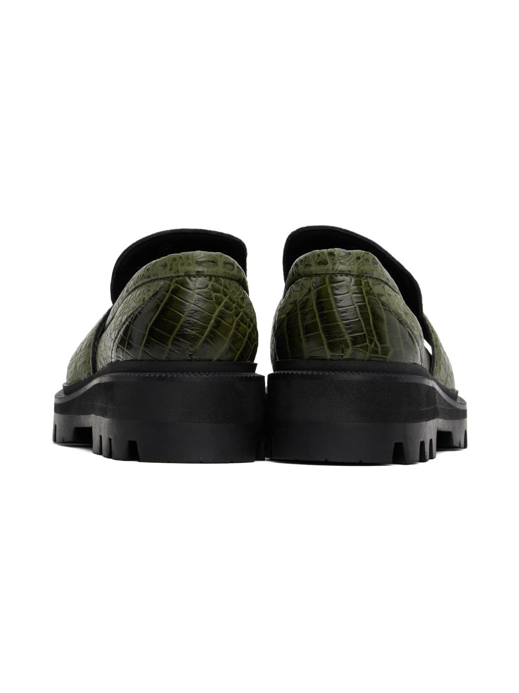 Green Burak Loafers - 2