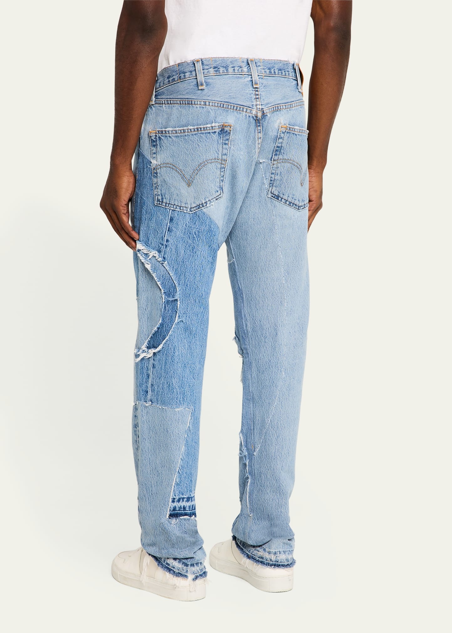 Men's Multi-Panel Straight-Leg Jeans - 3