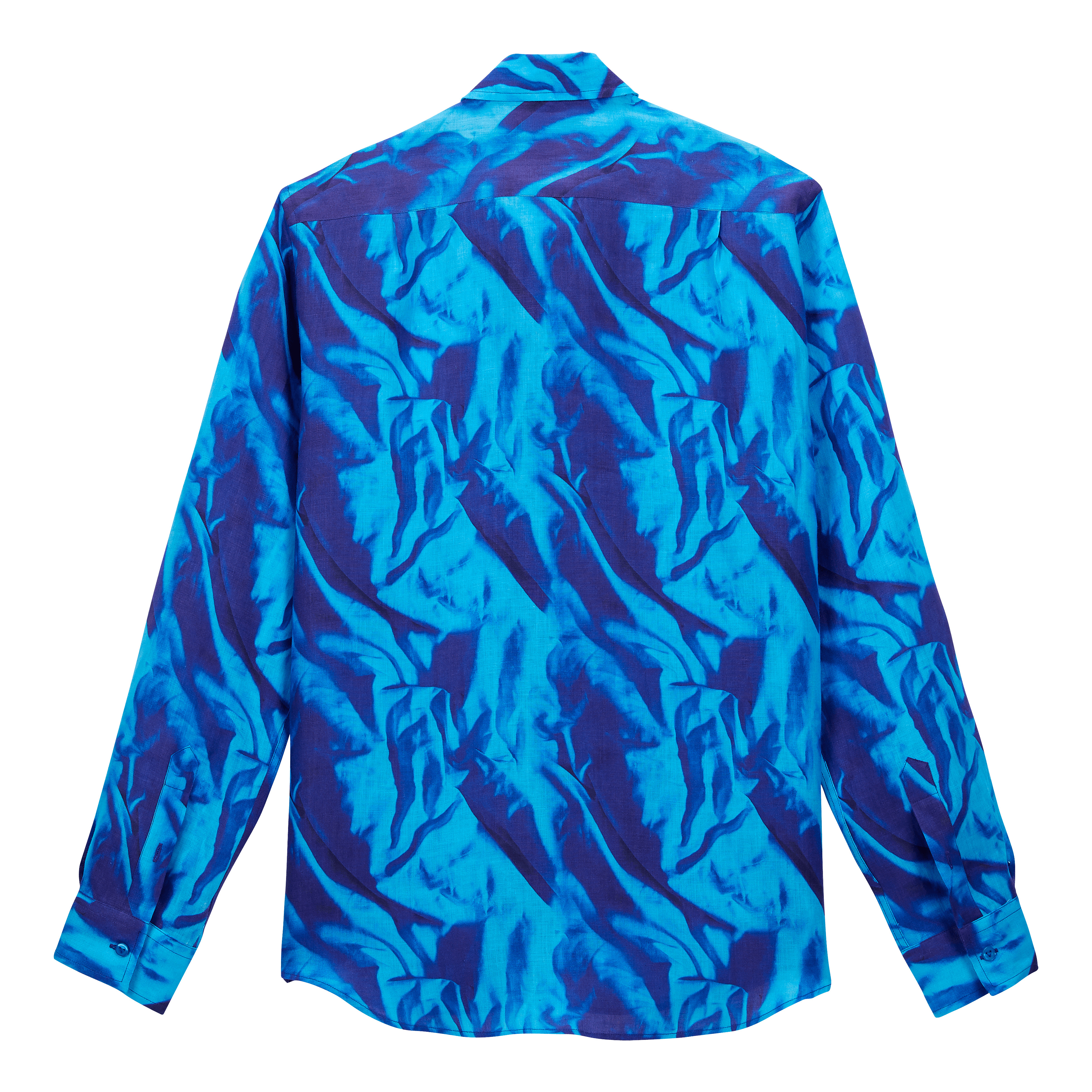 Men Linen Shirt Les Draps Froissés - 2