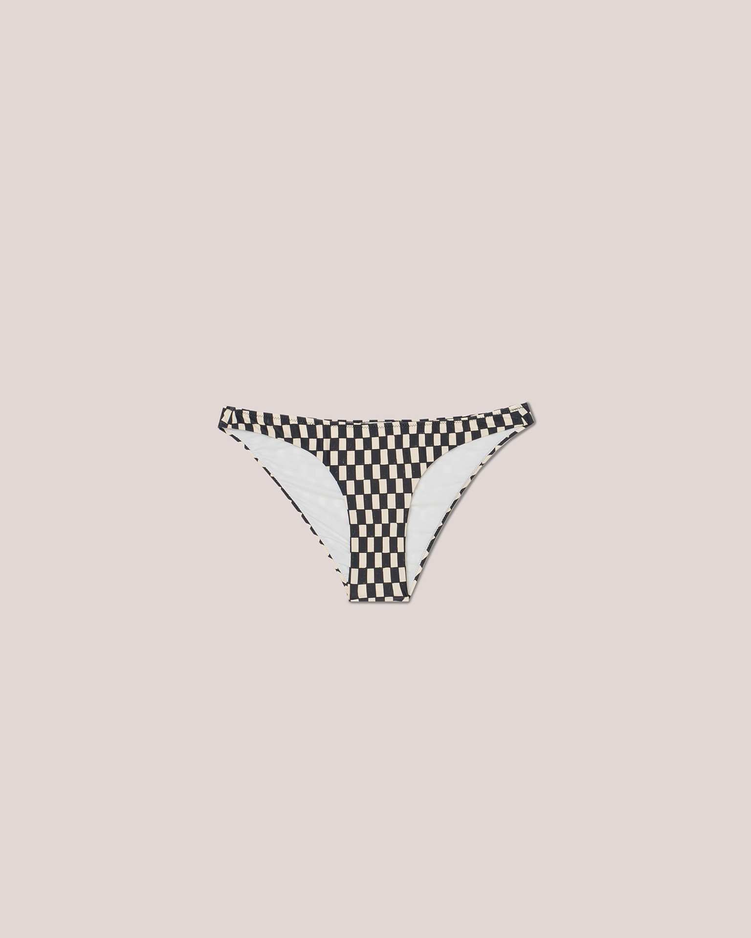 ALBIN - Matte stretch bikini briefs - Creme&Black - 1