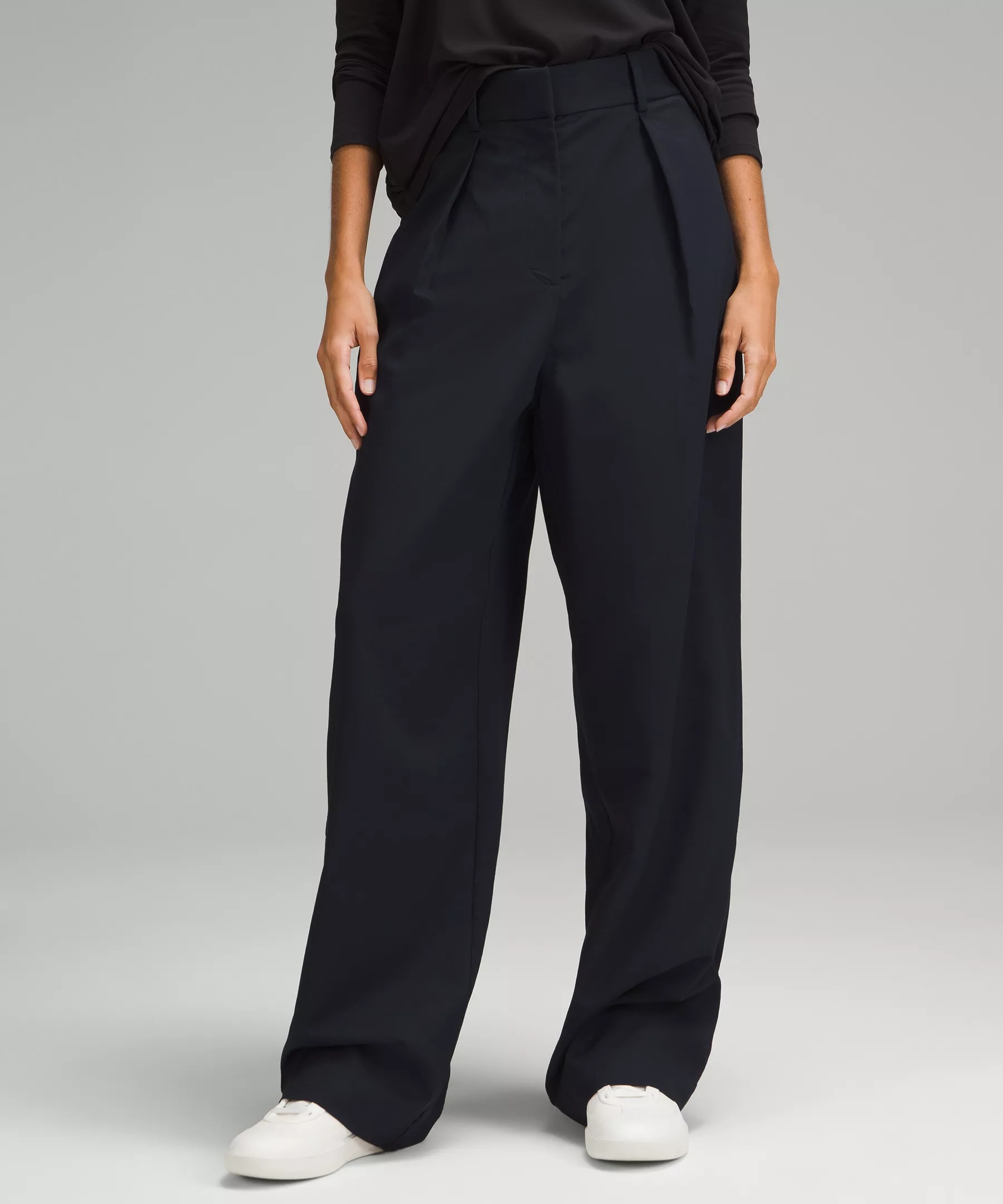 Modal-Blend Pleated High-Rise Trouser *Regular - 1