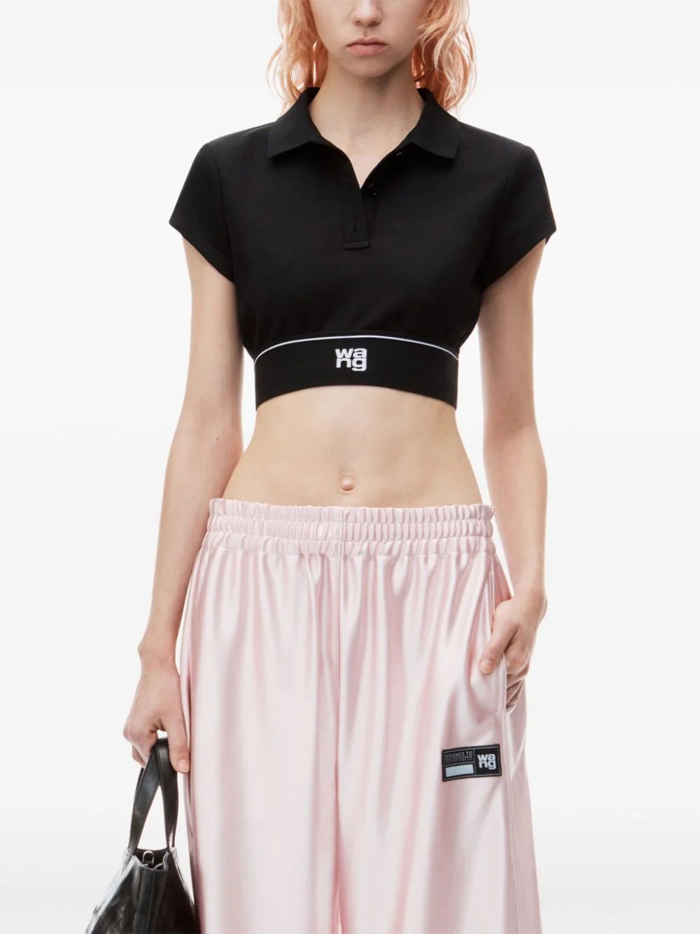 T BY ALEXANDER WANG Women Cheerleader Polo Top - 1