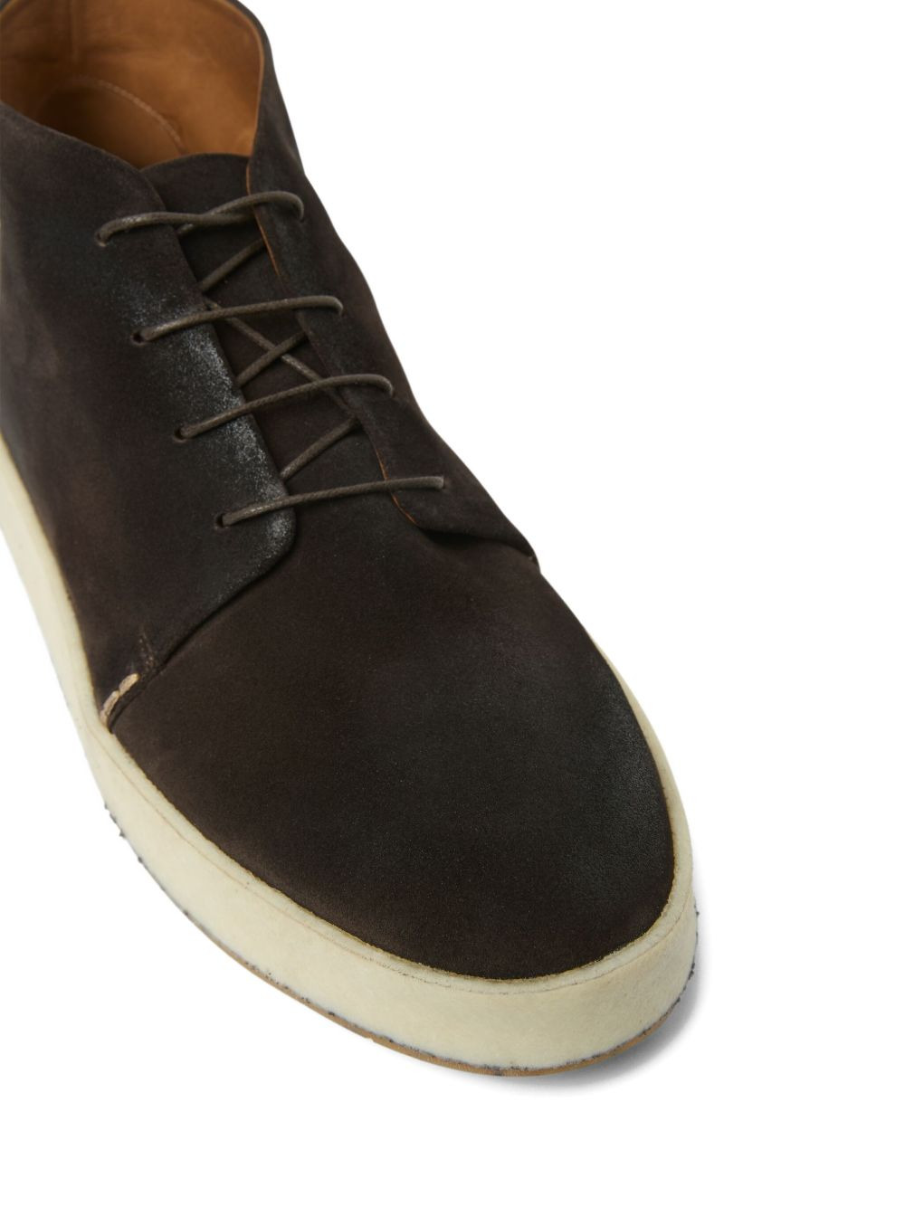 lace-up suede boots - 4