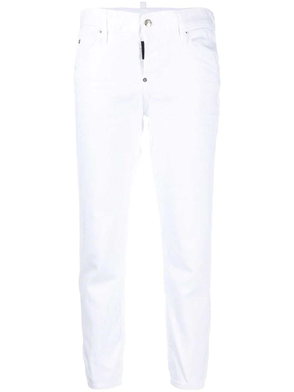 slim-fit cropped jeans - 1