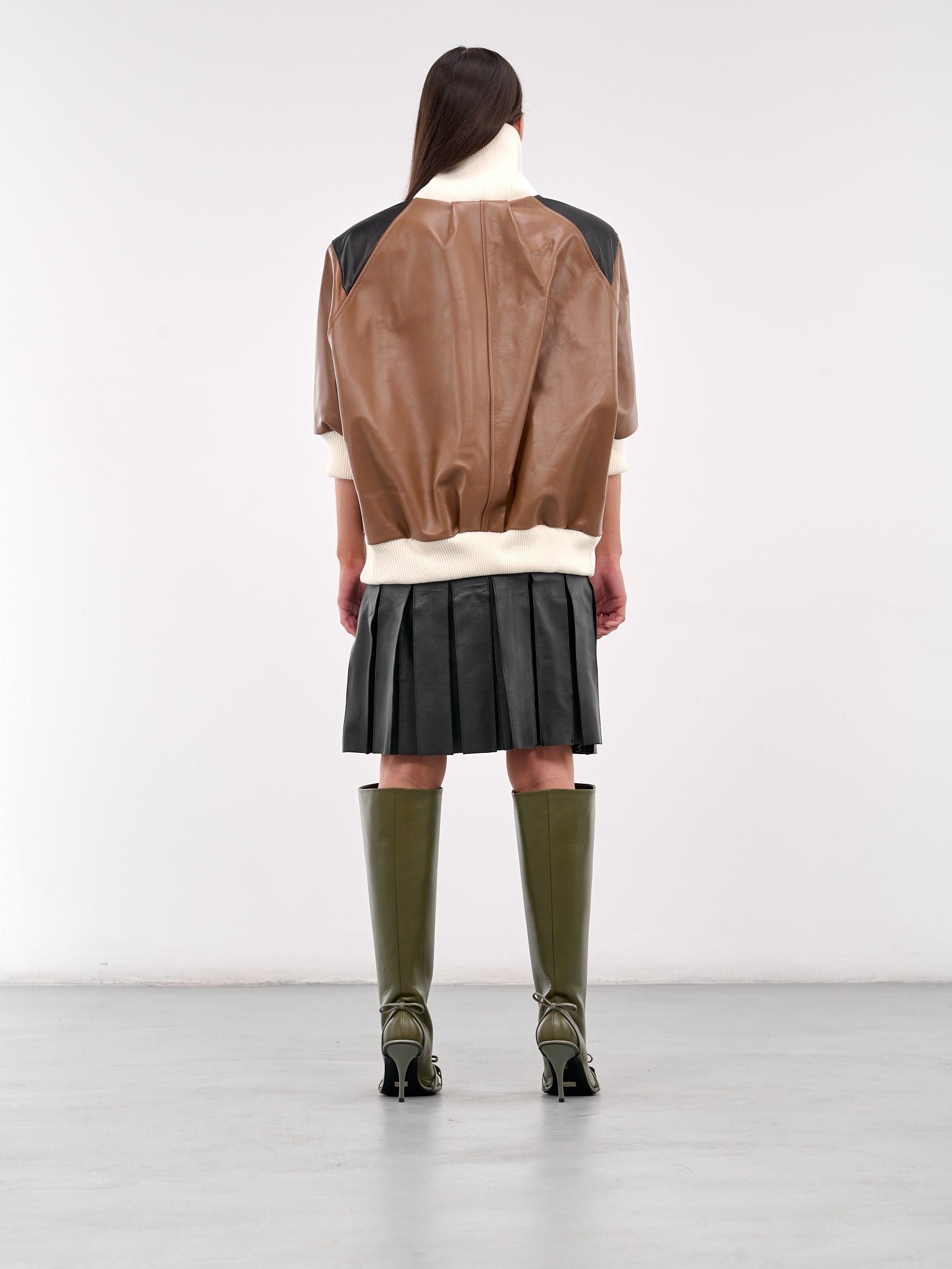 Leather Bomber Dress - 3