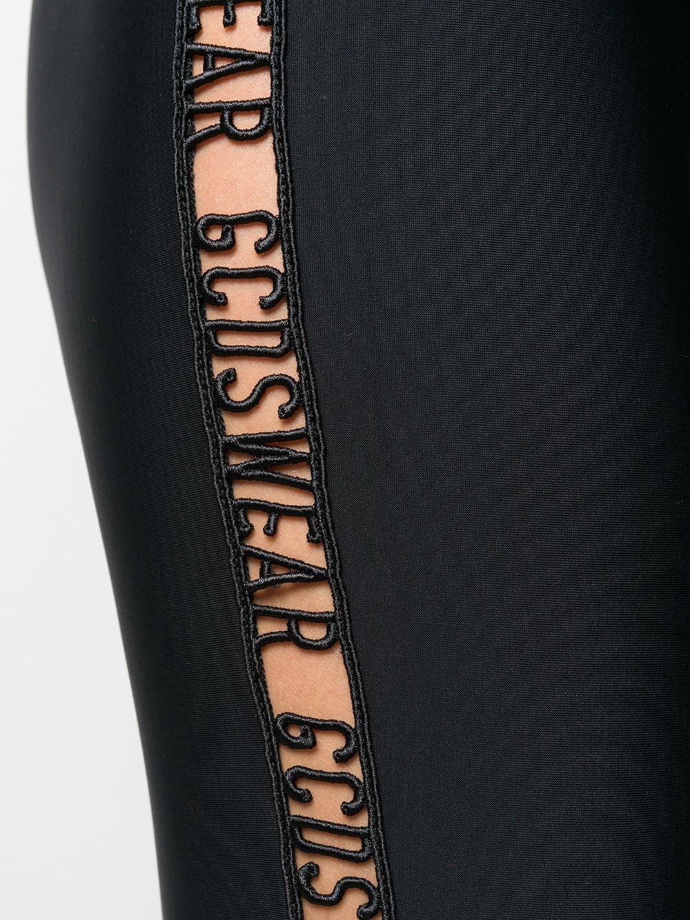 embroidered logo leggings - 5